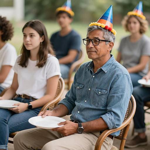 Outdoor Party Portrait: Man and Woman
