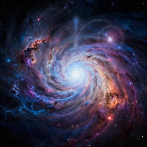 Galactic Mage Summoning Cosmic Portal