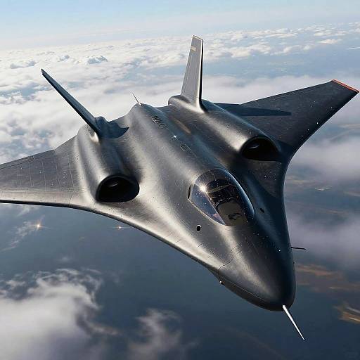 Futuristic Stealth Aircraft Artwork