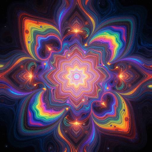 Psychedelic Abstract Kaleidoscopic Art