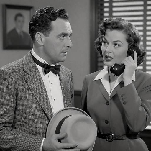 1940s Black-and-White Suit Portrait