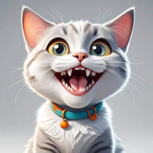 Vibrant Cartoon Cat Illustration