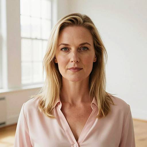 Natural-Light Portrait of Blonde Woman