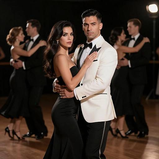 Elegant Dance Portrait in Formal Attire