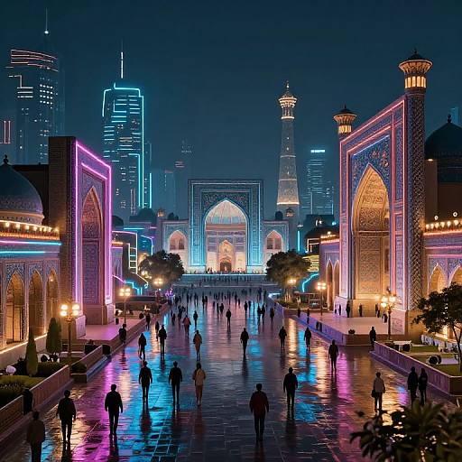 Futuristic AI Art in Pakistani Cities