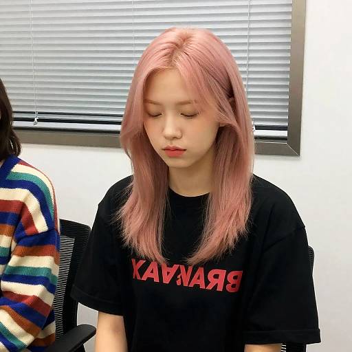 Serene Indoor Scene with Colorful Attire