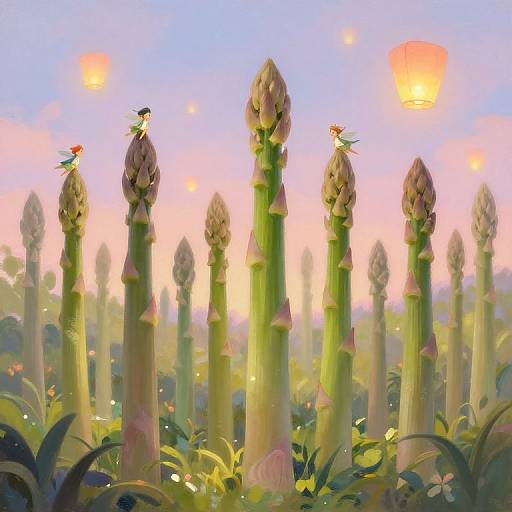 Whimsical Asparagus Fairy Garden