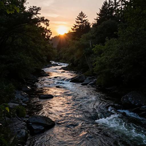 Uphill River of Liquid Shadows