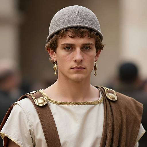 Realistic Caesar Augustus Costume Portrait