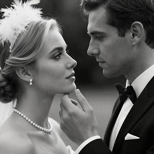 Intimate Black and White Portrait