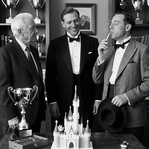 Vintage Study Portrait of Three Men