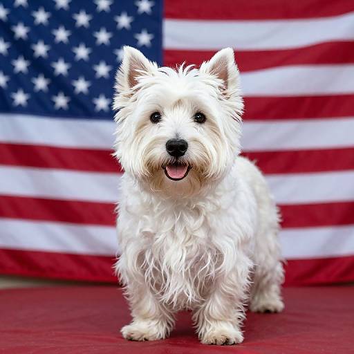 Patriotic West Highland White Terrier