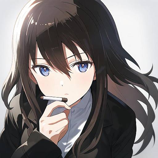 Illustration of Elizabeth f. beurling, world witches series in the style of Capriccio