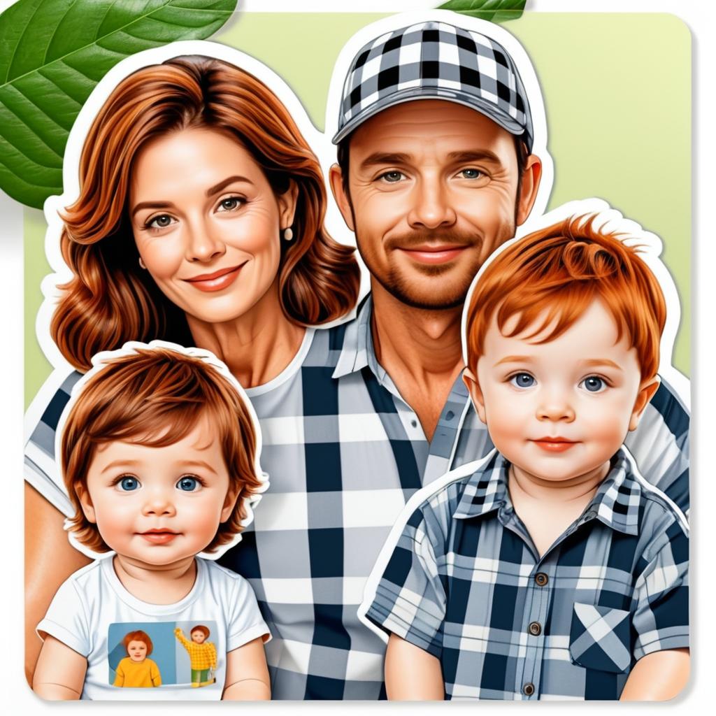 Family Portrait with Eco-Friendly Theme