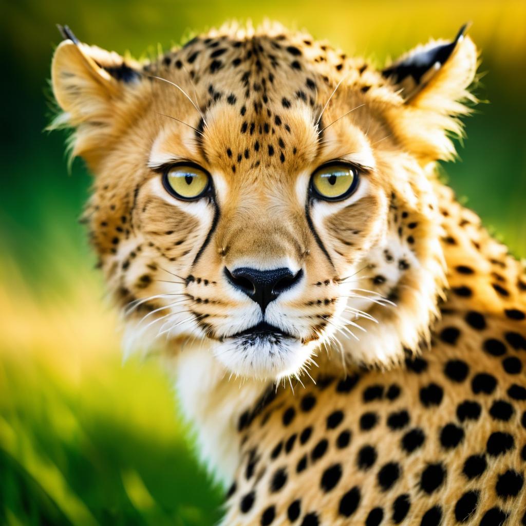 Ultra-Realistic Cheetah Close-Up Photography