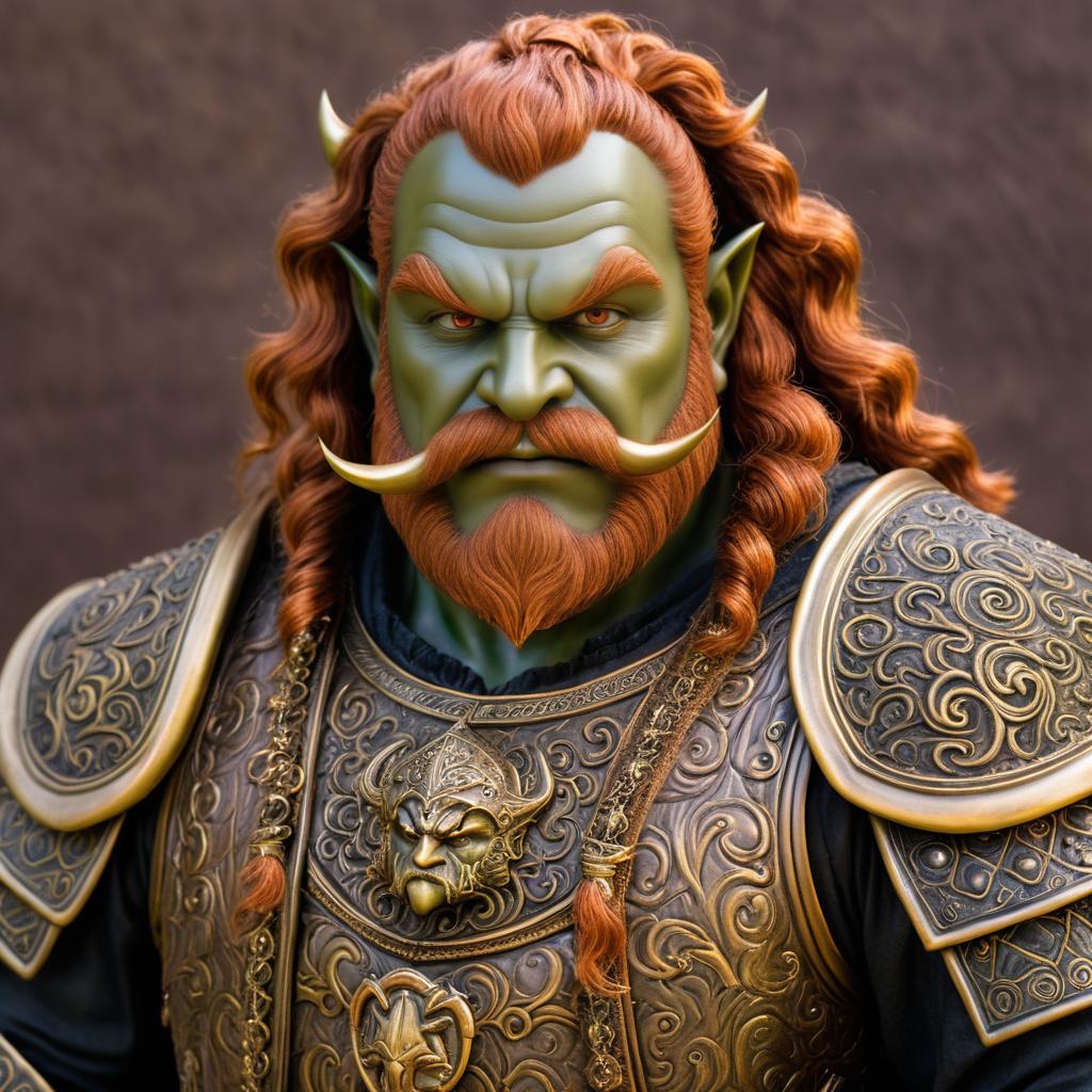 Orc Portrait: Grimble Thumbeard in Bronze