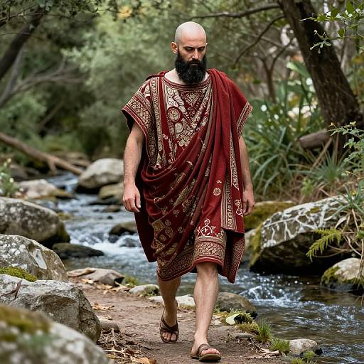 Ancient Greek Figure in Modern Textiles