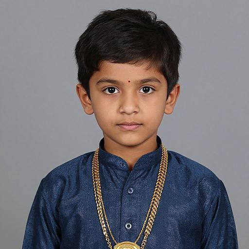 Realistic Child Krishna Portrait