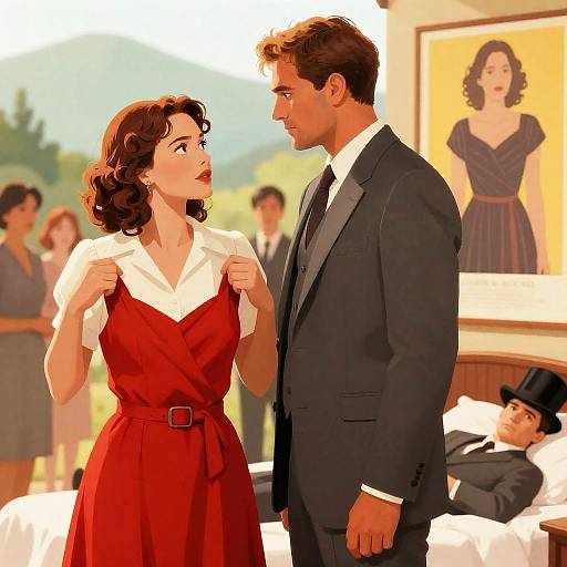 Dramatic Movie Poster Illustration