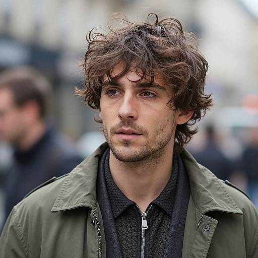 European Man Urban Fashion Portrait