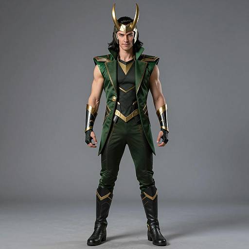 Photorealistic Loki Costume Design Art