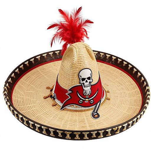 Hyper-Realistic Buccaneers Mariachi Sombrero