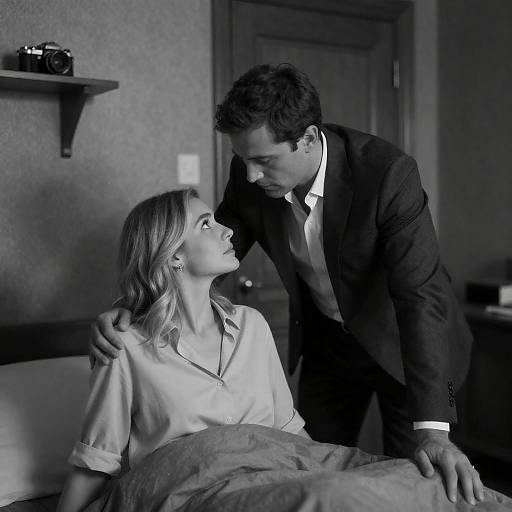 Intimate Black and White Portrait