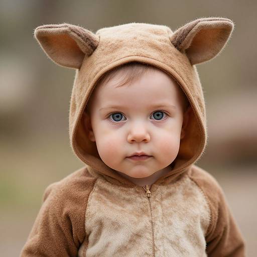 Realistic Infant Ewok Costume Portrait