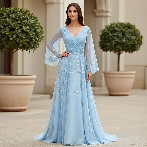 Elegant Celestial Wedding Dress