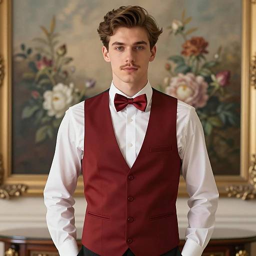 Elegant Young Man in Formal Attire