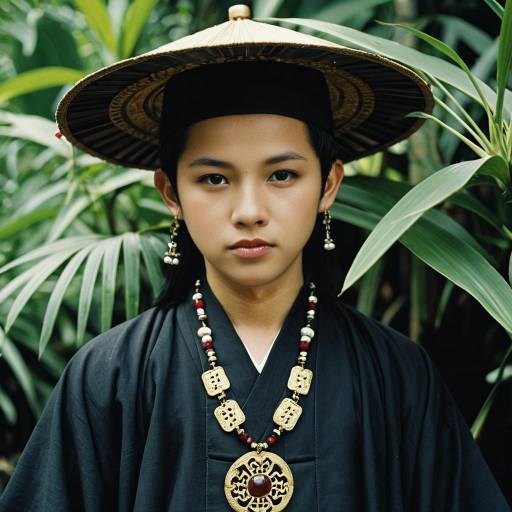 Realistic Portrait of Malaysian National Costume