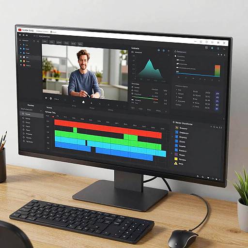 Animated YouTube Studio Workspace