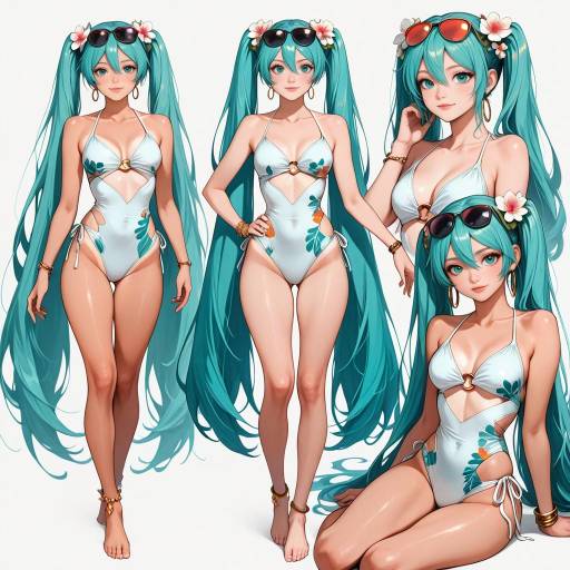 Hatsune Miku in Stunning Summer Attire