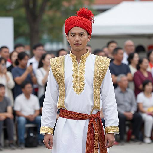 Man in Traditional Festival Costume