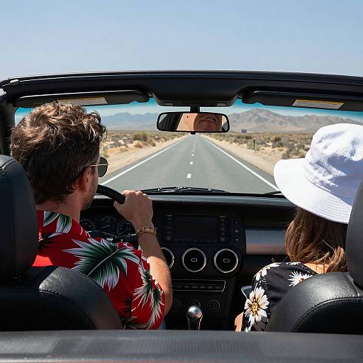 Convertible Adventure Through the Desert