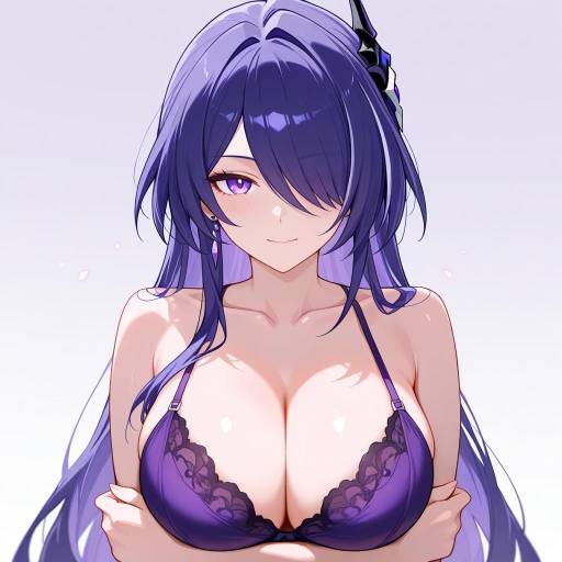 Serene Acheron Honkai Girl Portrait