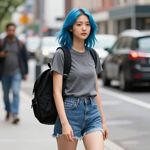 Ramona Flowers Blue Hair Outfit