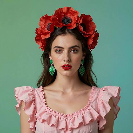 Elegant Portrait of a Fair-Skinned Woman