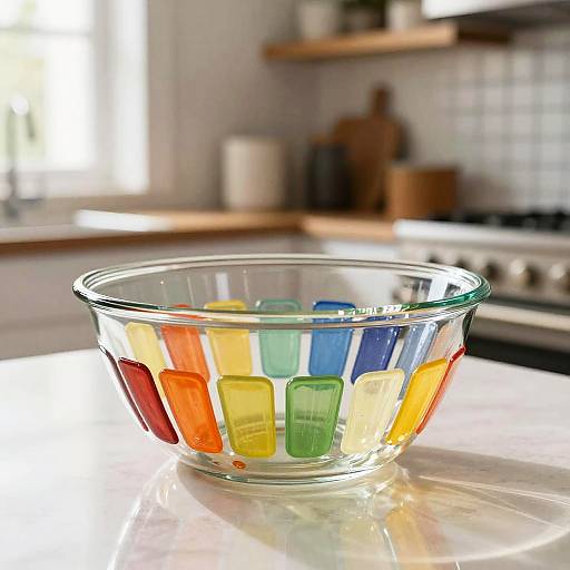 Vintage Pyrex Bowl in Modern Kitchen