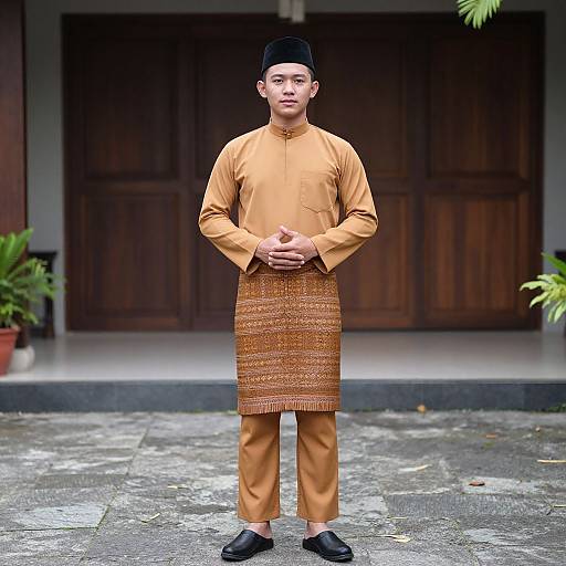 Filipino Muslim Boy in Traditional Costume
