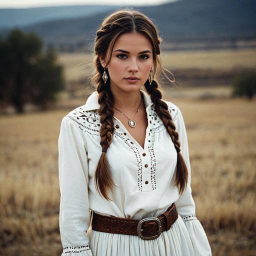 Charming Outdoor Costume Fashion Portrait