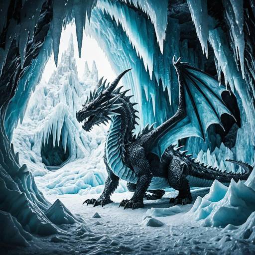 Ice Stalagmite Dragon in Icing Cave Ice Stalagmite Dragon in Icing Cave