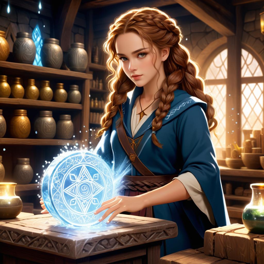 Anime Hermione Granger in Mystic Shop