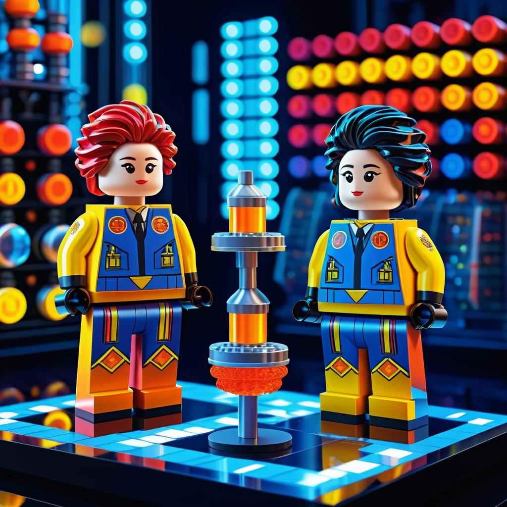 Futuristic Lego Figurines in Detail