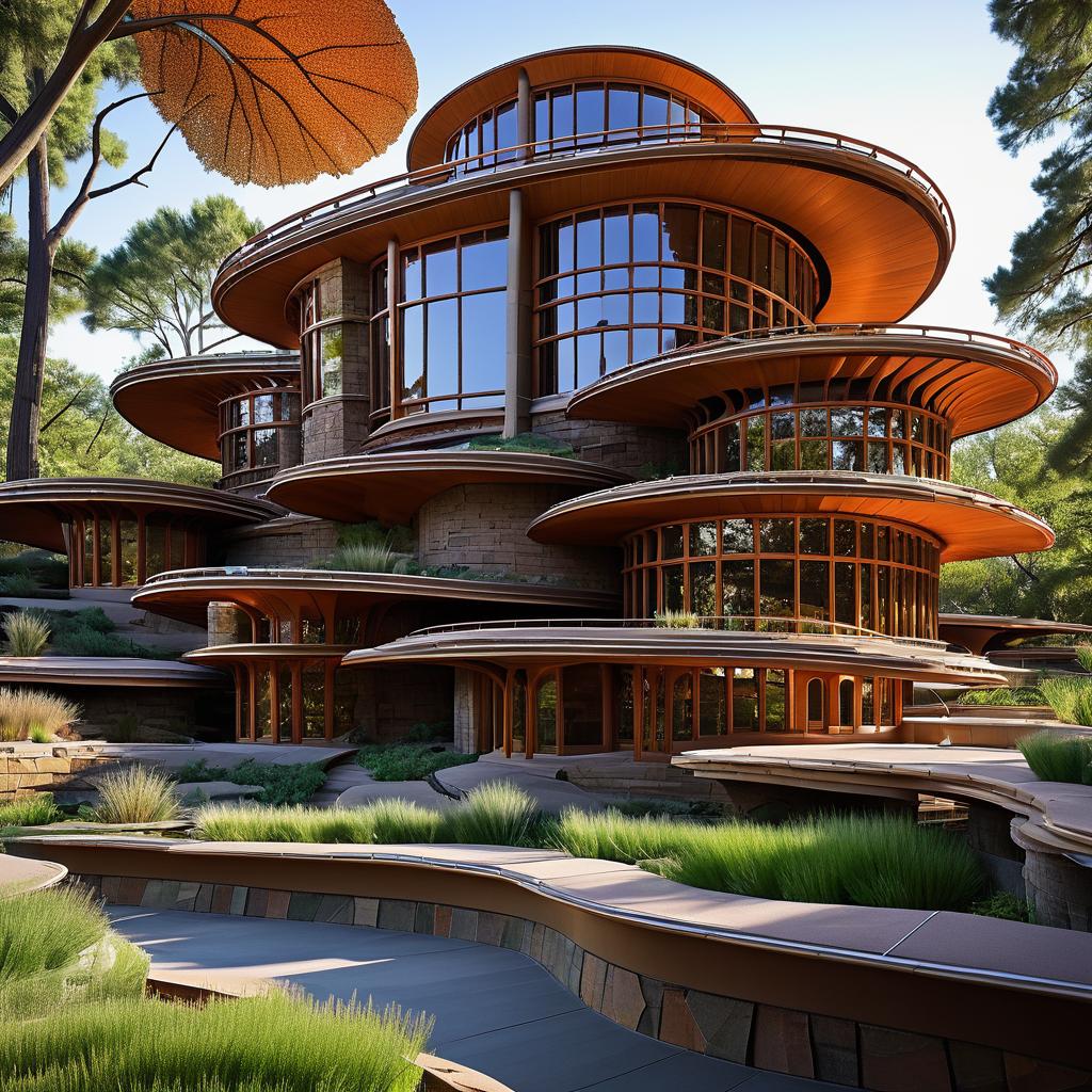 Surreal Frank Lloyd Wright Inspired Museum