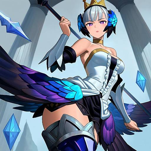 Illustration of Gwendolyn (odin sphere), odin sphere in the style of Lasterk