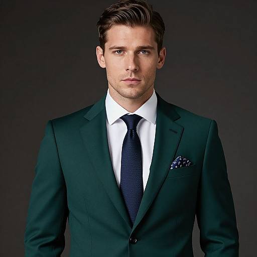 Elegant Portrait of Man in Suit