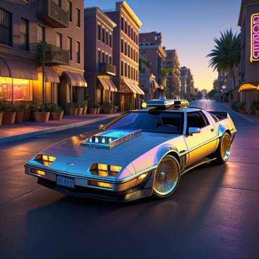 Iconic 80s Corvette Time Machine Scene
