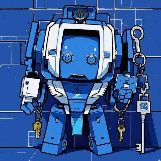 Illustration of <key> (robot) (blue archive), blue archive in the style of Shokuyou mogura