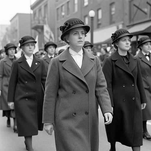 1913 American Suffragists Marching